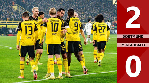 VIDEO bàn thắng Dortmund vs M'gladbach: 2-0 (Vòng 15 Bundesliga 2025/26)
