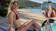 Mỹ nhân Eugenie Bouchard lại diện bikini gây sốt