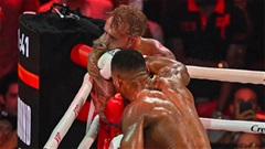 Anthony Joshua thắng dễ knock-out, Jake Paul phải nhập viện vì gãy hàm