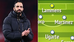 Amorim lần đầu dùng sơ đồ 4-3-3 tại MU khi đối đầu Aston Villa?