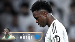 Vinicius lại giận dỗi sau khi bị chính khán giả nhà la ó
