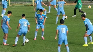 Toàn cảnh Đình Bắc, Văn Khang, Lý Đức cùng U23 Việt Nam hào hứng tập luyện chuẩn bị VCK châu Á