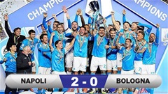 Kết quả Napoli 2-0 Bologna: Conte giành danh hiệu thứ hai cùng Napoli
