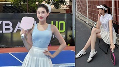 Hoa hậu Đỗ Thị Hà được mệnh danh mỹ nhân mặc đẹp nhất làng pickleball