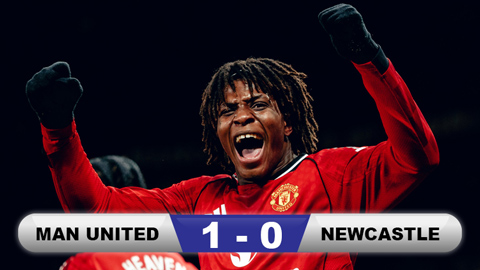 Kết quả MU 1-0 Newcastle: Quỷ đỏ vào top 5
