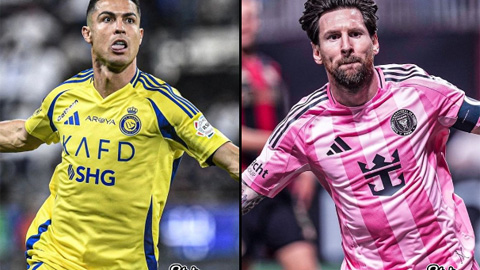 Thành tích trong năm 2025 của Cristiano Ronaldo kém Messi rất xa