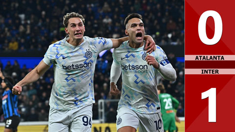 VIDEO bàn thắng Atalanta vs Inter: 0-1 (Vòng 17 Serie A 2025/26)