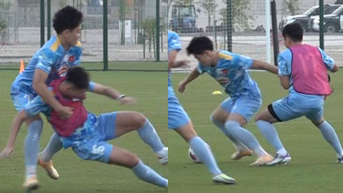 VIDEO Đình Bắc bình tĩnh đáp lễ sau khi bị đồng đội phạm lỗi