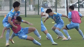 VIDEO Đình Bắc bình tĩnh đáp lễ sau khi bị đồng đội phạm lỗi