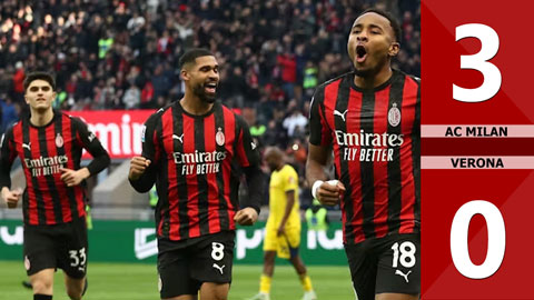 VIDEO bàn thắng AC Milan vs Verona: 3-0 (Vòng 17 Serie A 2025/26)