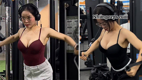 Nữ gymer gây bão MXH với đoạn clip ở phòng tập
