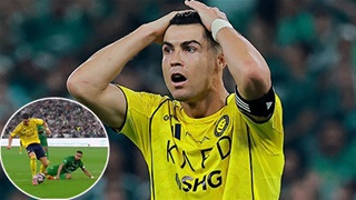 VIDEO Hài hước với tình huống xử lý cực vụng về của Ronaldo