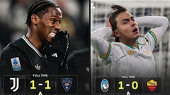 Vòng 18 Serie A: Juventus và Roma cũng sảy chân