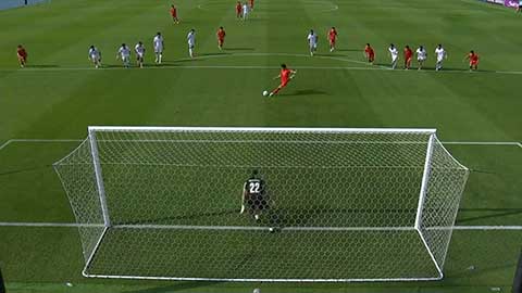 VIDEO Đình Bắc thực hiện thành công quả 11m (Trực tiếp: U23 Việt Nam 1-0 U23 Jordan)