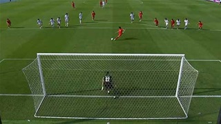VIDEO Đình Bắc thực hiện thành công quả 11m (Trực tiếp: U23 Việt Nam 1-0 U23 Jordan)