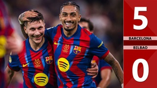 VIDEO bàn thắng Barcelona vs Bilbao: 5-0 (Bán kết Siêu cúp Tây Ban Nha 2025/26)