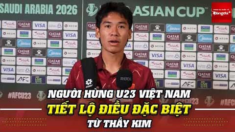 HLV Kim Sang Sik dặn Văn Thuận điều gì trước khi vào sân đấu U23 Kyrgyzstan