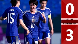 VIDEO bàn thắng U23 UAE vs U23 Nhật Bản: 0-3