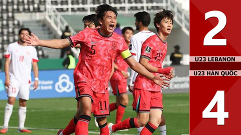VIDEO bàn thắng U23 Lebanon vs U23 Hàn Quốc: 2-4 (VCK U23 châu Á 2026)