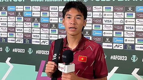 VIDEO Gà son Lê Văn Thuận nói gì sau khi ghi được bàn thắng vàng vào lưới U23 Kyrgyzstan