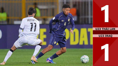 VIDEO bàn thắng U23 Thái Lan vs U23 Iraq: 1-1 (VCK U23 châu Á 2026)