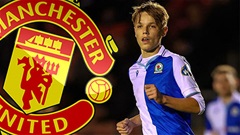 MU quyết đánh bại Arsenal để chiêu mộ sao trẻ của Blackburn