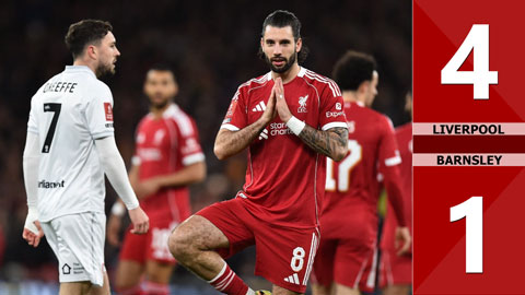 VIDEO bàn thắng Liverpool vs Barnsley: 4-1 (Vòng 3 FA Cup 2025/26)