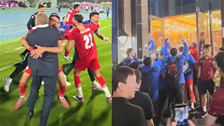 VIDEO U23 Jordan sang khách sạn của U23 Việt Nam để nhảy múa ăn mừng