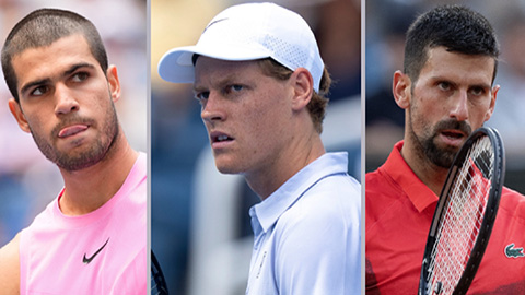 Hai chiến thần Alcaraz - Sinner đua ngôi số 1 thế giới, Sabalenka thống trị tennis nữ