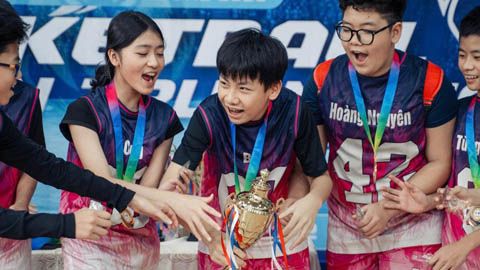 Gay cấn và kịch tính chung kết giải bóng rổ học sinh trung học cơ sở