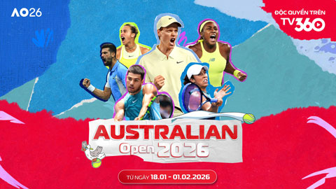 TV360 đưa Australian Open – Grand Slam độc quyền từ 2026-2029 đến với khán giả Việt
