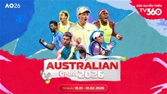 TV360 đưa Australian Open – Grand Slam độc quyền từ 2026-2029 đến với khán giả Việt