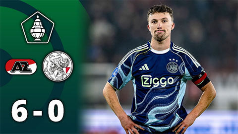 Ajax thua sốc tại cúp quốc gia Hà Lan, lún sâu vào mùa giải tuyệt vọng