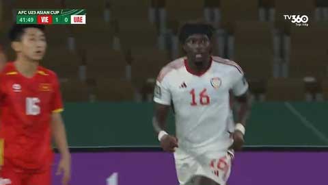 Junior đánh đầu bồi cận thành gỡ hòa 1-1 (Trực tiếp: U23 Việt Nam 1-1 U23 UAE)