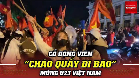 Toàn cảnh CĐV thủ đô 'đi bão' xuyên đêm mừng U23 Việt Nam vào bán kết
