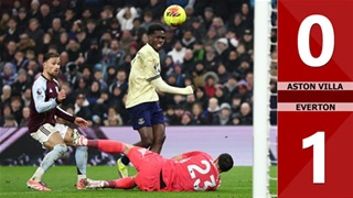 Aston Villa vs Everton: 0-1 (Vòng 22 Ngoại hạng Anh 2025/26)