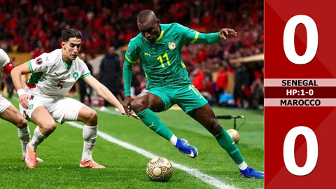 Senegal vs Morocco: 0-0, hiệp phụ: 1-0 (Chung kết AFCON 2026)
