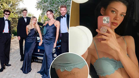 Con dâu David Beckham khoe hình xăm trong ngày ông xã làm 'bùng nổ' mạng xã hội