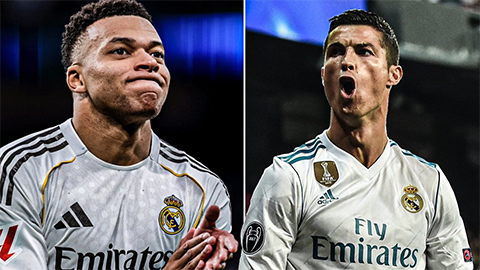 Kylian Mbappe cân bằng kỷ lục Champions League của Ronaldo