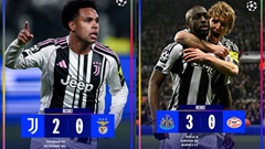Juventus và Newcastle cùng thắng, Atletico bị cầm hòa