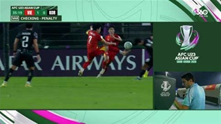 VAR vào cuộc, không có penalty cho U23 Hàn Quốc