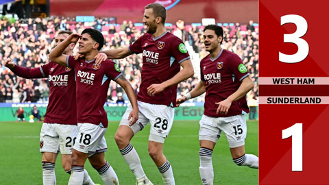 West Ham vs Sunderland: 3-1 (Vòng 23 Ngoại hạng Anh 2025/26)