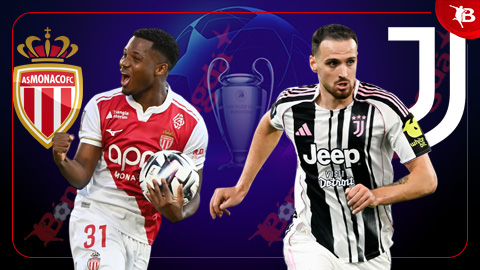 03h00 ngày 29/1: Monaco vs Juventus