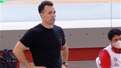 HLV  Giustozzi nói về chiến thắng và tấm thẻ đỏ của ĐT futsal Việt Nam