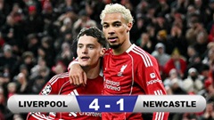 Kết quả Liverpool 4-1 Newcastle: The Reds vượt lên trên MU 