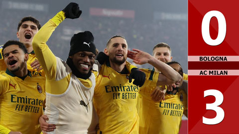 Highlight Bologna vs AC Milan: 0-3 (Vòng 23 Serie A 2025/26)
