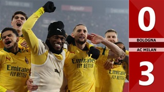 Highlight Bologna vs AC Milan: 0-3 (Vòng 23 Serie A 2025/26)