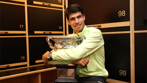Carlos Alcaraz nhận tiền thưởng khổng lồ, dư sức bắt kịp kỷ lục của Djokovic