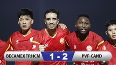 Kết quả Becamex TP.HCM 1–2 PVF-CAND: Ngược dòng ngoạn mục