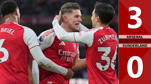 Highlight Arsenal vs Sunderland: 3-0 (Vòng 25 Ngoại hạng Anh 2025/26)